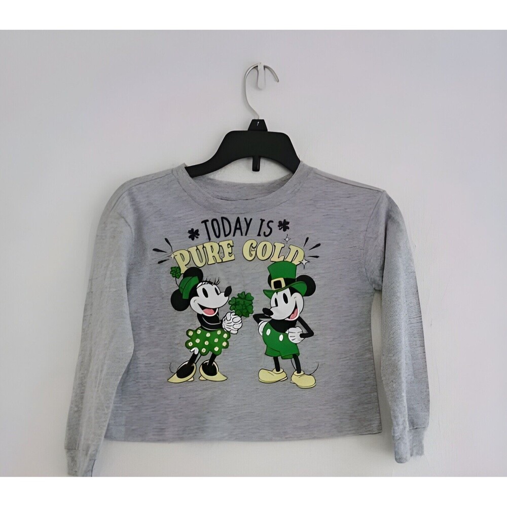Disney's Minnie Mouse long Sleeve St Patricks Day T-shirt 4/5